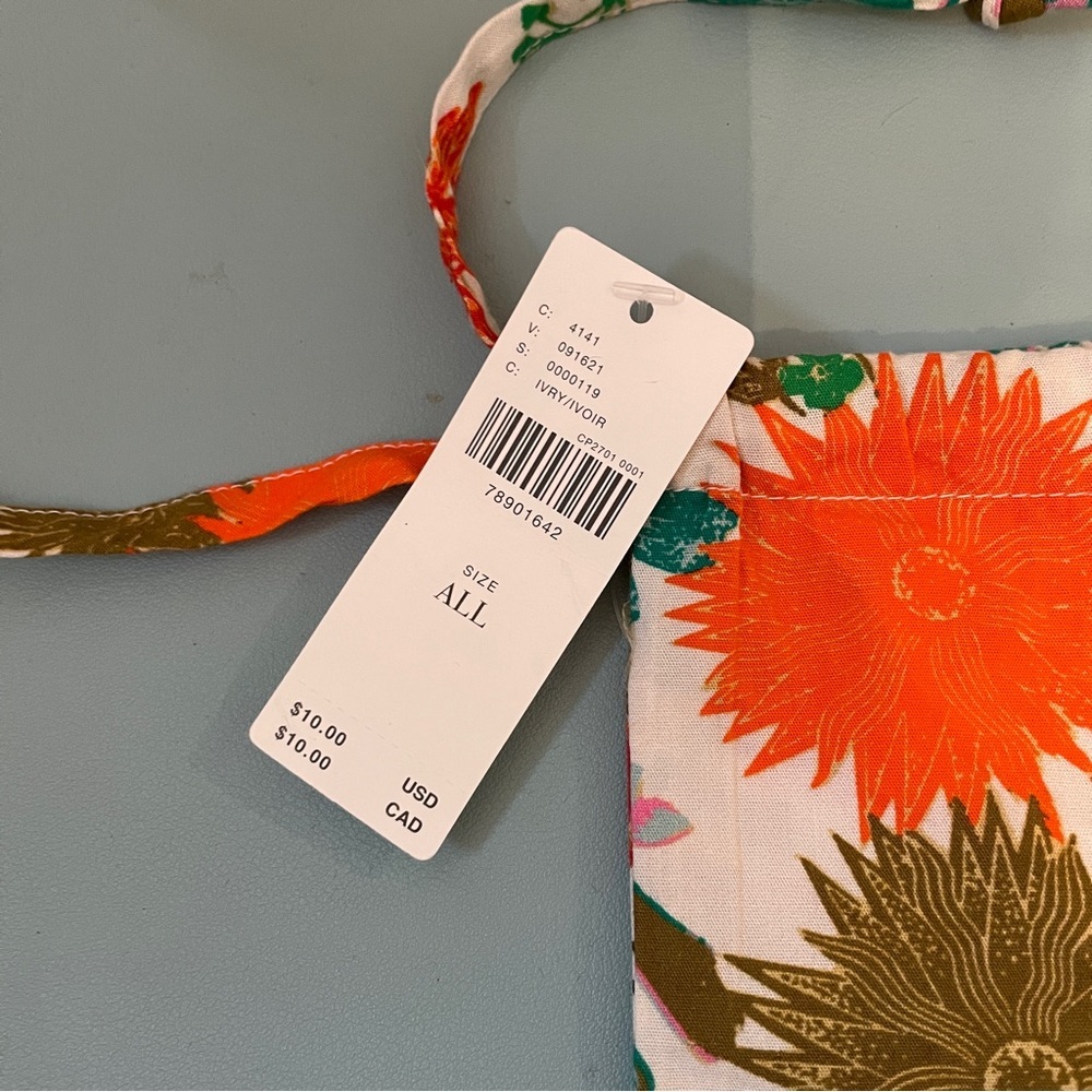 AnthroLiving Home Cally Conway for Anthropologie Cotton Fabric Gift Bag New NWT - Picture 4 of 6